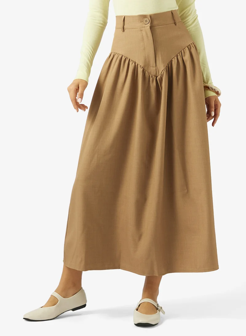 Ginger Corset Waist A Line Skirt